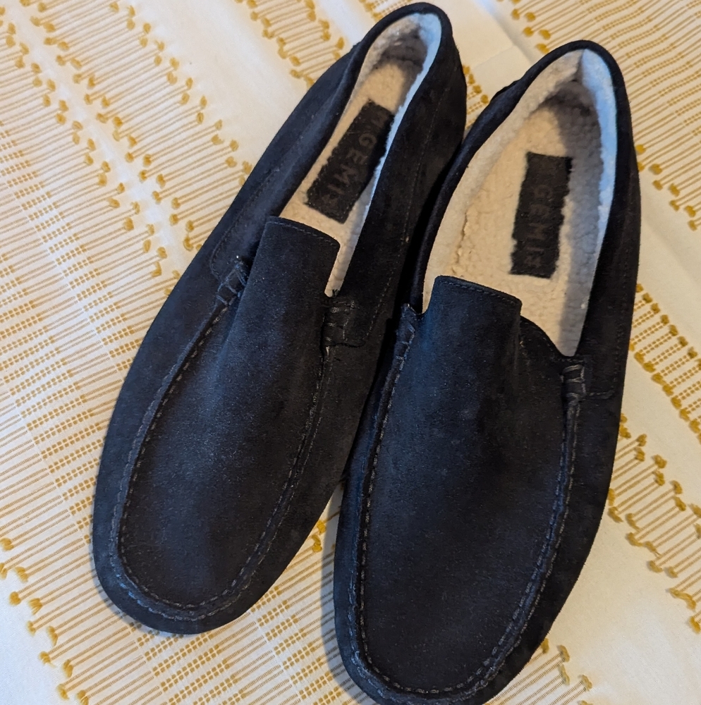M.Gemi | Men's Black Suede Loafers